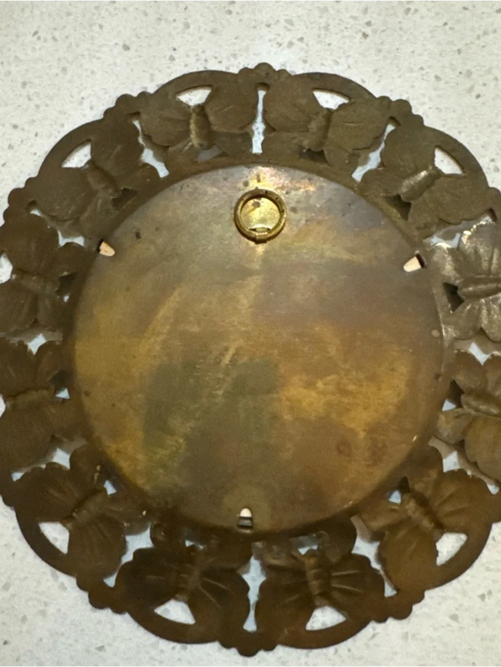 Vintage Gunga Din Brass & Copper Nautical Wall Hanging – Butterfly Frame